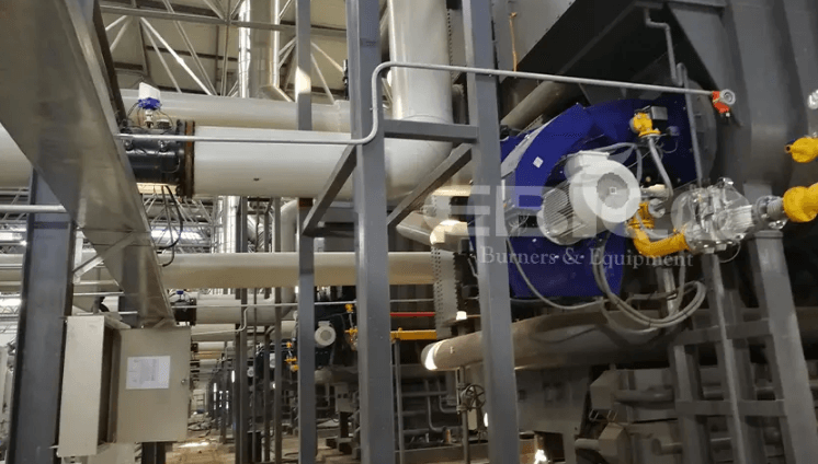 河北華電熱電10噸/時直燃機(jī)換熱機(jī)組配套低氮燃燒器項目